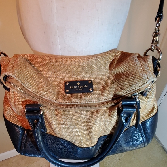 Kate Spade Sloan Leather & Weaved Shoulder Bag - Picture 2 of 8